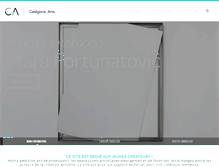 Tablet Screenshot of categorie-arts.com